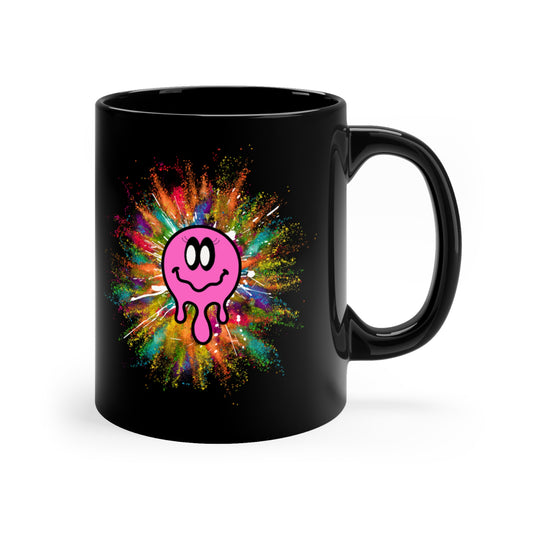 Splash Colors 11oz Black Mug