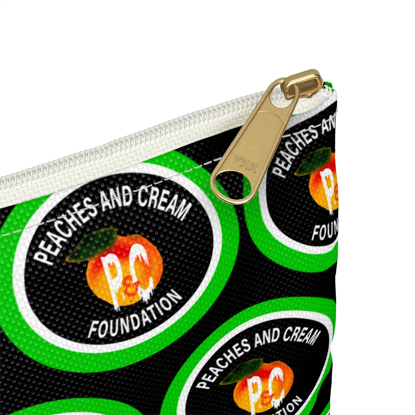 PNCF Logo Green and White Outline Accessory Pouch