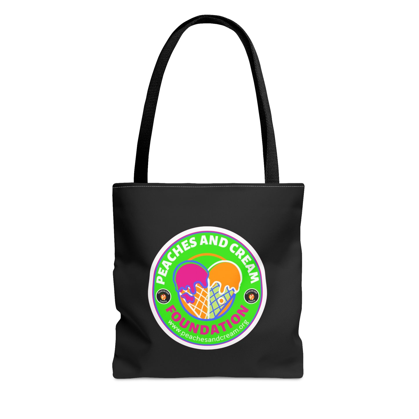 Peaches & Cream Ice Cream Cones AOP Tote Bag