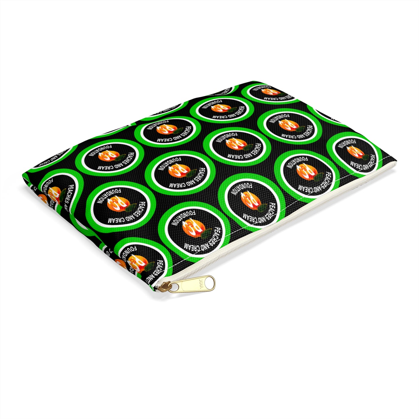 PNCF Logo Green and White Outline Accessory Pouch