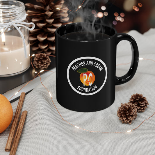 Peaches and Cream (PNCF) 11oz Black Mug