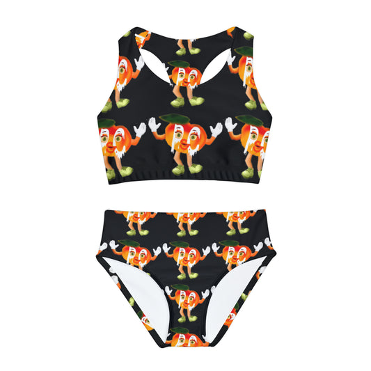 Girls Two Piece Swimsuit (AOP)