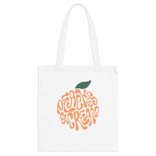 Liquid Fun Peaches and Cream Tote Bag