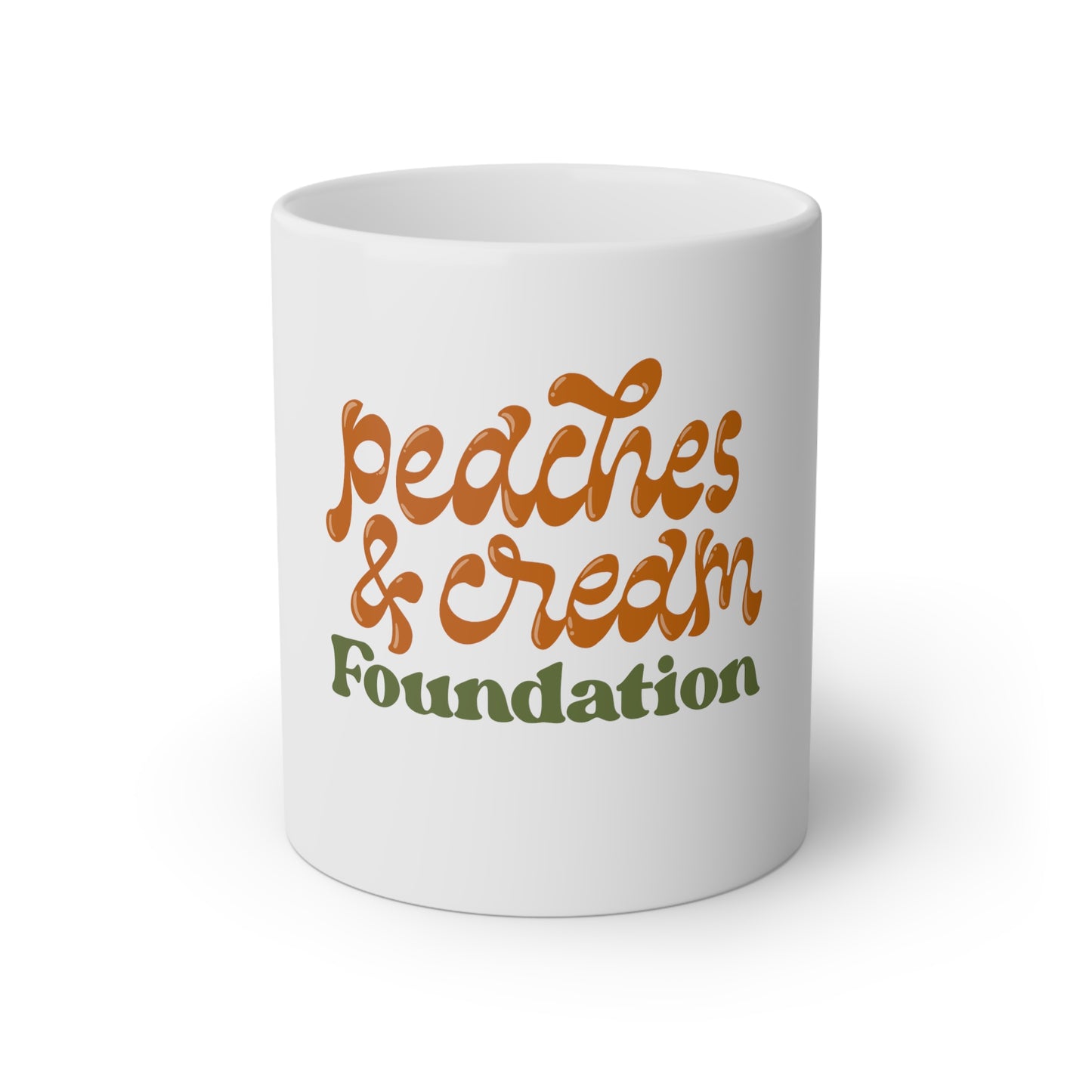 Retro Peaches and Cream Mug