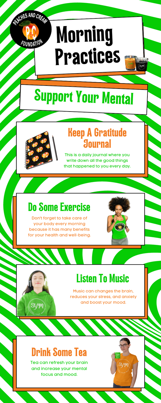 Morning Habits List Infographic